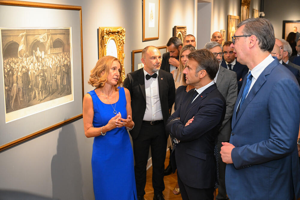 Novi Sad, Galerija Matice srpske, Emanuel Makron, Aleksandar Vučić