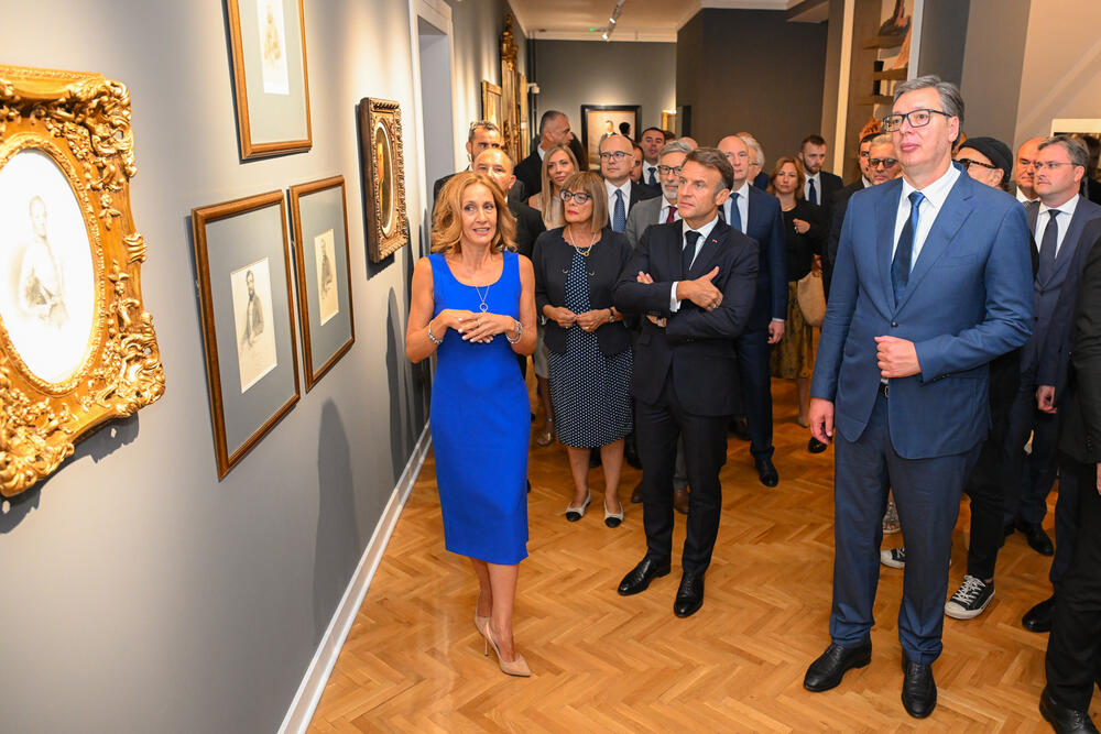 Novi Sad, Galerija Matice srpske, Emanuel Makron, Aleksandar Vučić