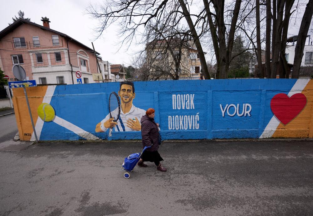 Novak Đoković, mural